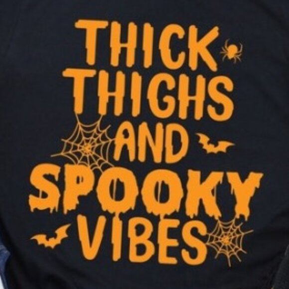 Thick Thighs Spooky Vibes Shirt - Picture 2 of 3